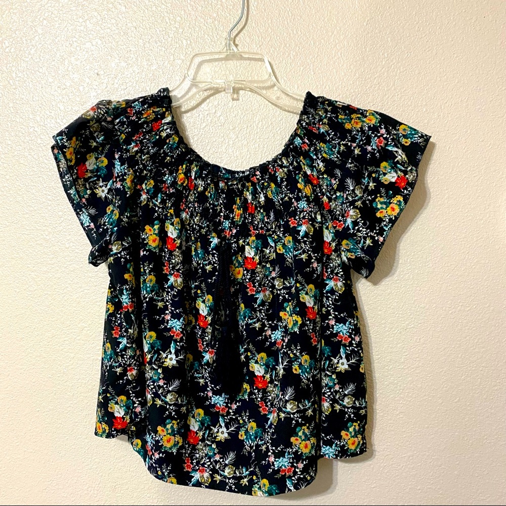 Floral crop top